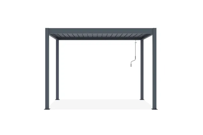 CAZEBOO Pérgola Bioclimática PIANA Aluminio 3×2 m Antracita Autoportante - Imagen 3