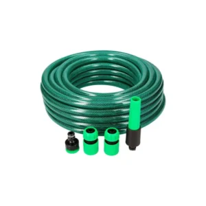 EDM Manguera Reforzada 15 mm (5/8″) x 15 m Kit con Accesorios