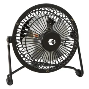 EQUATION Mini Ventilador Lara 4W Negro 10cm Sobremesa