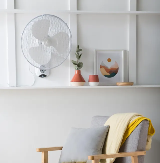 EQUATION Ventilador de Pared Derby 45W Blanco con Mando y Temporizador - Imagen 3