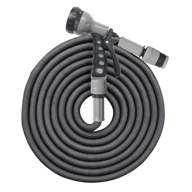 JARDIBRIC Manguera Extensible Reforzada 15m con Pistola y Conexiones