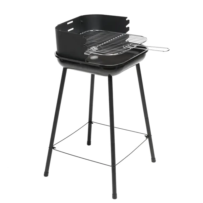 OPP Barbacoa Carbón Cuadrada 33×34 cm para 4 Personas