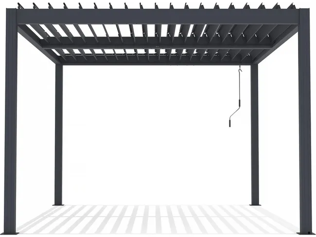 Pérgola Bioclimática Aluminio 3×4 m Antracita Habitat et Jardin